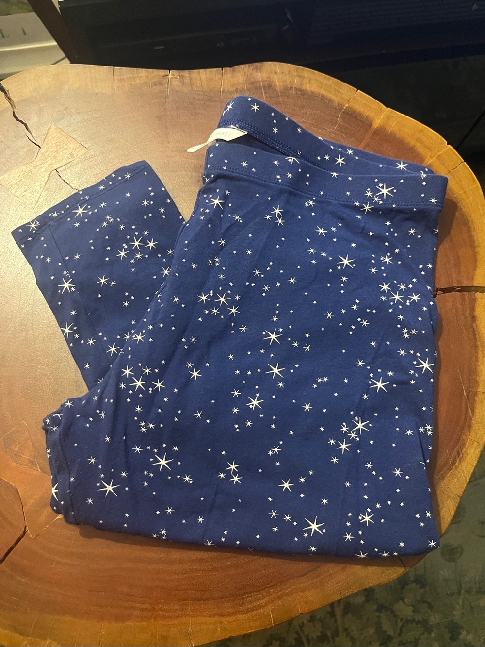 VS Cotton Navy Star Print Leggings